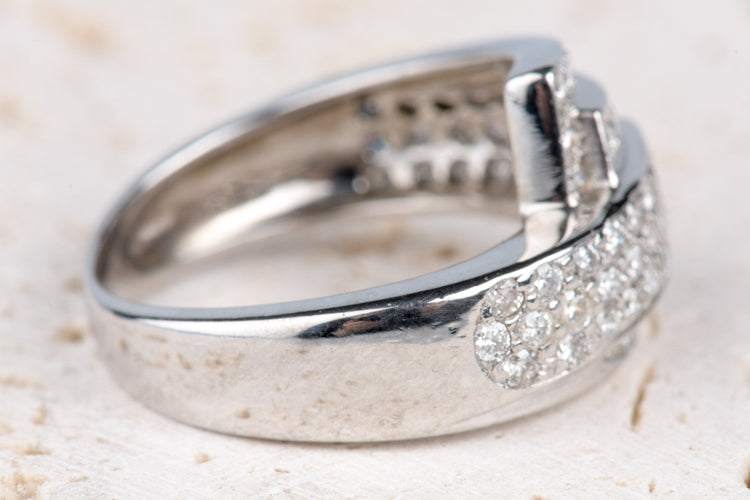 Bague 51.5 Bague 18 carats Or jaune 1.16 ct Diamant 58 Facettes BGDGV289