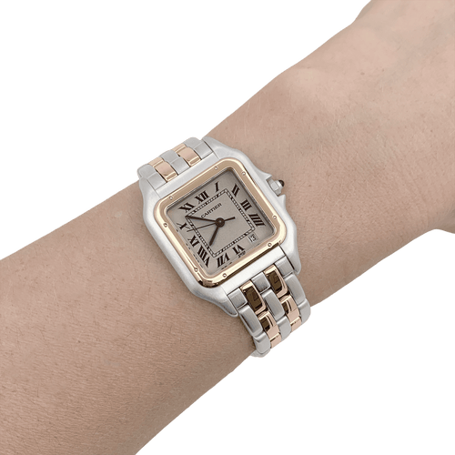 Montre Montre Cartier, "Panthère", acier, or. 58 Facettes 34383