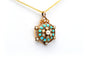Pendentif Pendentif Napoléon III or jaune turquoises perles 58 Facettes B322