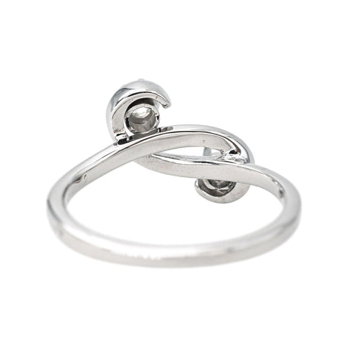 Bague 52 Bague  Toi et moi  Or blanc Diamant 58 Facettes 4387212CN