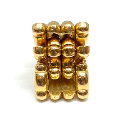 Bracelet Bracelet Tank 113 grammes en or jaune 18 carats 58 Facettes