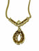 Collier Collier en or blanc et jaune avec diamants et aiguemarine 58 Facettes