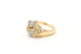 Bague 56 Bague contemporaine en or jaune, or blanc, sertie de diamants (0.394ct) 58 Facettes B646