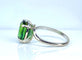 Bague 49 Bague en or blanc et tourmaline verte 58 Facettes AB614