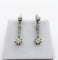 Boucles d'oreilles Dormeuses art deco or blanc 18k platine et diamants taille ancienne (circa 1930) 58 Facettes A05475