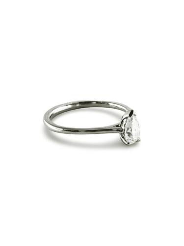 Bague 53 Bague solitaire platine diamant 0,45 ct 58 Facettes 00011101