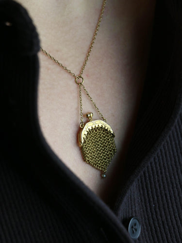 Pendentif Pendentif bourse a Louis or jaune perle 58 Facettes 1210.1