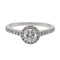 Bague 53 Bague Solitaire Or blanc Diamant 58 Facettes 578820RV