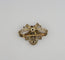 Broche Broche au design vintage, or jaune, argent et diamants. 58 Facettes 50143
