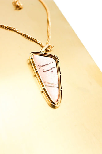 Pendentif Pendentif porcelaine de limoge et or jaune 58 Facettes 250244