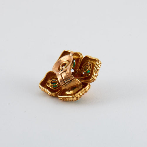 Boucles d'oreilles VAN CLEEF & ARPELS - Parure "Delphe Collection" Corail et chrysoprase 58 Facettes DV0332-5