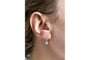 Boucles d'oreilles Boucles d'oreilles anciennes françaises en or blanc avec diamants de 0,89 ct. 58 Facettes 11264