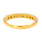Bague 54 Bague Demi alliance Or jaune Diamant 58 Facettes 4386531CN