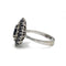 Bague 56 Bague or blanc, diamants et saphirs 58 Facettes 1307