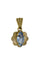 Pendentif Pendentif Topaze Bleue 58 Facettes