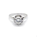 Bague 51 Solitaire platine diamant 58 Facettes 150134R