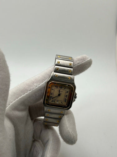 Montre Cartier Santos Galbée 1566 58 Facettes