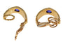 Boucles d'oreilles Boucles d'oreilles vintage signées Boucheron serties de saphirs cabochons 58 Facettes 17342-0280