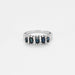 Bague 55 Bague or blanc saphirs 58 Facettes LP970/13