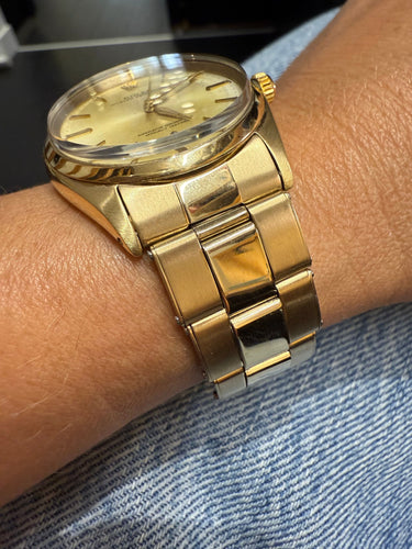 Montre ROLEX - Oyster Perpetual Vintage - Or jaune 58 Facettes 1.0002999/1