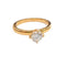 Bague 47.5 Bague solitaire en or jaune avec diamant 58 Facettes SN13