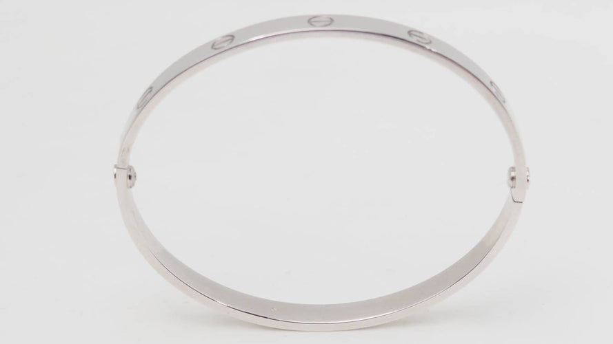 Bracelet Bracelet Cartier Love en or blanc vintage 58 Facettes 32697