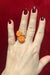 Bague Bague or jaune, fleurs corail et brillants 58 Facettes 7245 A