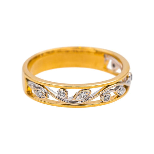 Bague 51 Bague Or jaune, Or blanc Diamant 58 Facettes 4870284CN