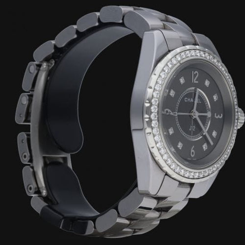 Montre Montre Chanel J12 33 mm à quartz chromatique et diamants 58 Facettes MT41307