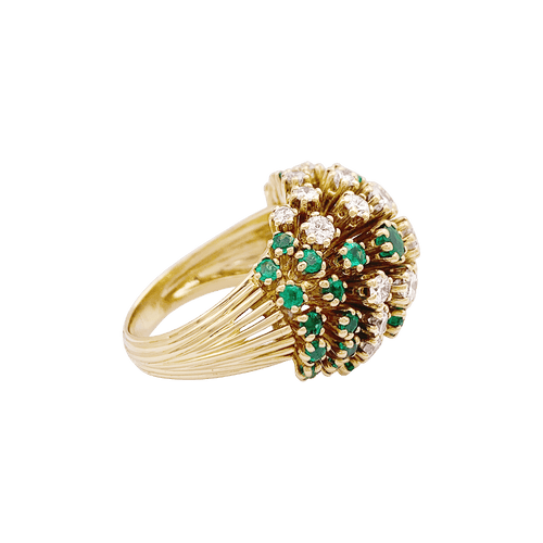 Bague 54 Bague Patek Philippe or jaune, diamants, émeraudes. 58 Facettes 34502