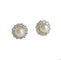 Boucles d'oreilles Boucles d'oreilles en or blanc perles et diamants 58 Facettes