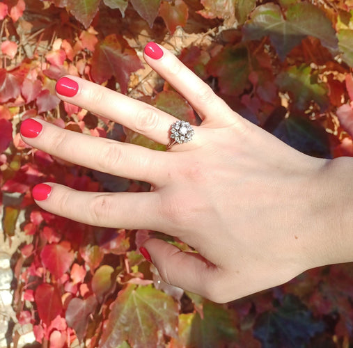 Bague Bague bouquet de diamants 58 Facettes 1