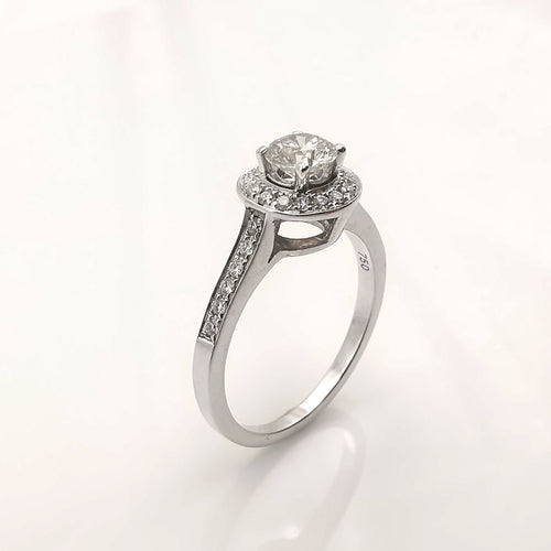 Bague Bague solitaire or diamants 58 Facettes