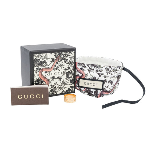 Bague 59 Gucci Bague Icon Blossom Or rose 58 Facettes 3118039CN