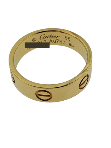 Bague 56 Bague Love Cartier en or jaune 58 Facettes