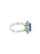 Bague 55 Bague Or Blanc 14K Tanzanite et Diamants 58 Facettes