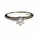 Bague 52.5 TIFFANY and Co - Bague Solitaire Platine Sertie de Diamants et Alliance Platine 58 Facettes Q55B