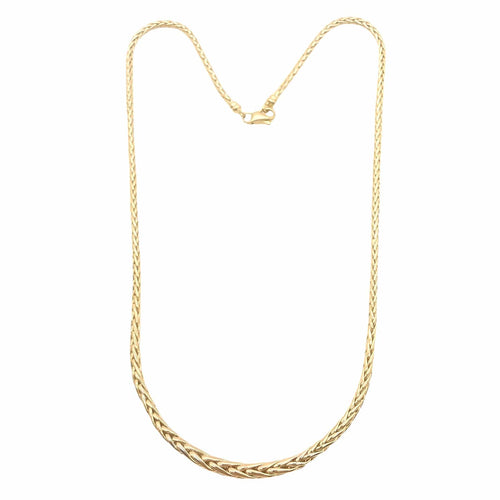 Collier Collier maille palmier en or jaune 58 Facettes