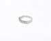 Bague 53 Demi alliance diamants or blanc 58 Facettes All;Demi.FA.17-B