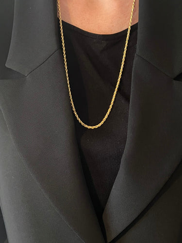 Collier Collier Maille Torsadée Or jaune 58 Facettes 39