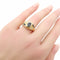 Bague 57 Bague or jaune saphirs & diamants 58 Facettes