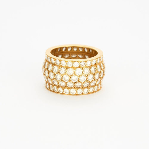 Bague 50 CARTIER - NIGERIA - Bague or jaune pavée de diamants 58 Facettes