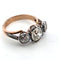 Bague 54 Bague en or rose et argent sertie de diamants Old Mine de 2,95 ct 58 Facettes