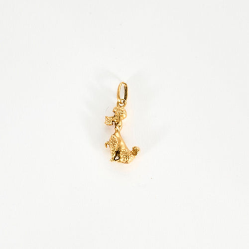 Pendentif Pendentif or jaune figurant un chien 58 Facettes COL28722