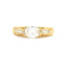 Bague Bague en or jaune avec un diamant ovale de 1 carat 58 Facettes 13012