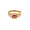 Bague 66 Bague or jaune, rubis et diamants 58 Facettes SOI3189