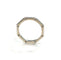 Bague 54.5 Bague hexagonale or blanc et diamants 58 Facettes