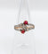 Bague 52.5 Bague victorienne or rose, diamants, pierres rouges (circa 1880) 58 Facettes A05228