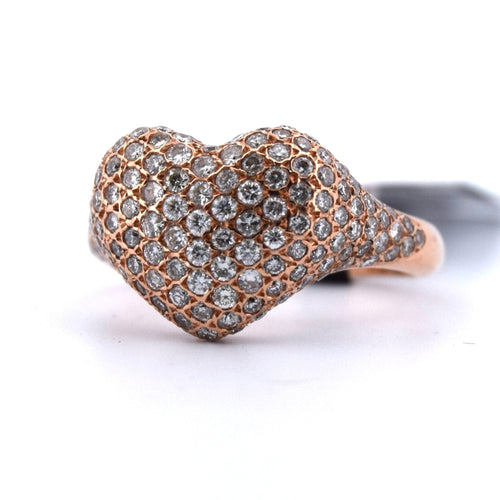 Bague 53 Bague Coeur en Diamant 58 Facettes