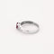 Bague 56,5 Bague or blanc, rubis et diamants 58 Facettes B250459